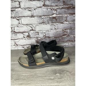 Birkenstock Kalahari Black Cross Country Strap Sandals Women Sz 39EU/8.5M US